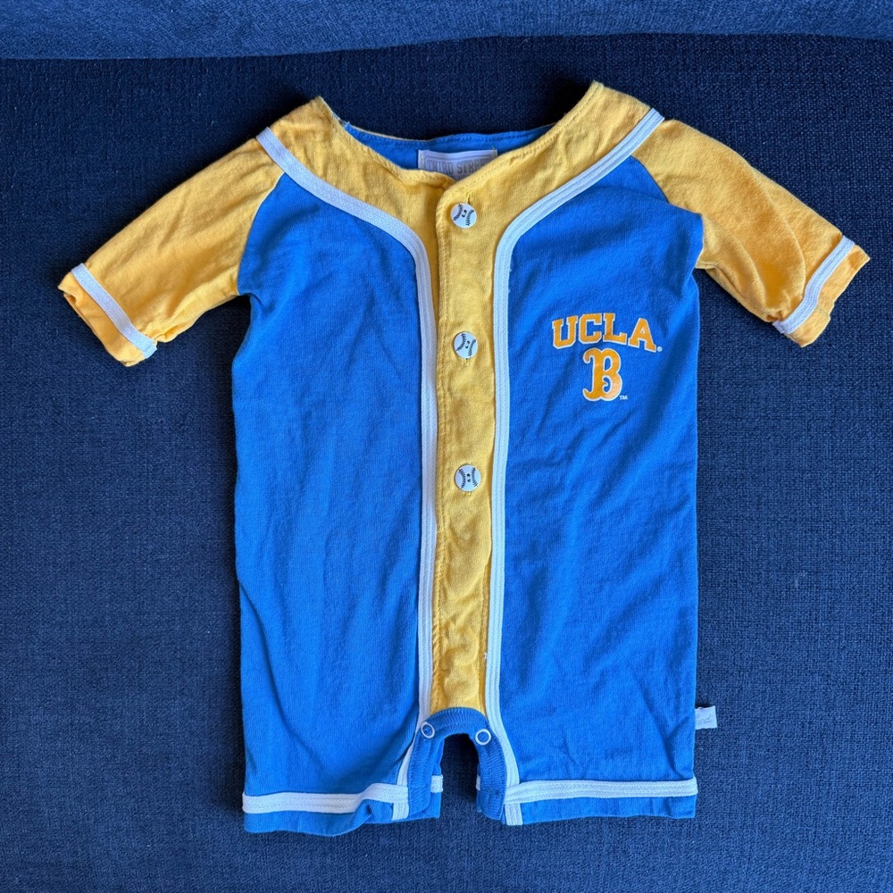 UCLA Bruins third street Infant Toddler Baseball One Piece Jersey 12 Months